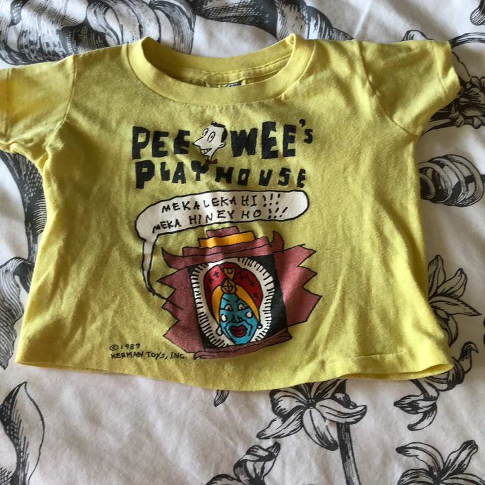 Child 6-8 pee wee Herman playhouse T-shirt